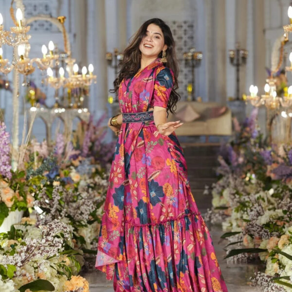 Sadewa Crepe Draped Saree