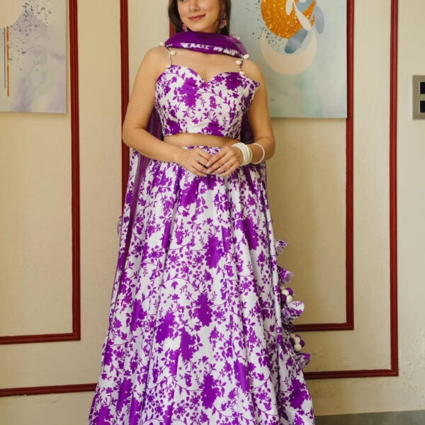 INIKA PURPLE LEHENGA CHOLI SET